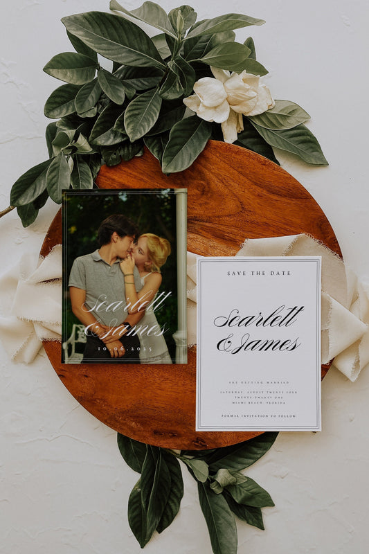 Scarlett Photo Save the Date Template