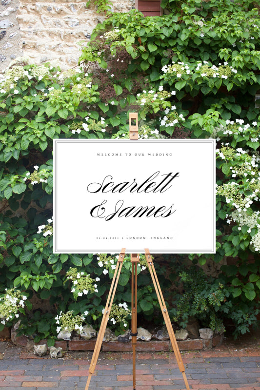 Scarlett Welcome Sign Printable