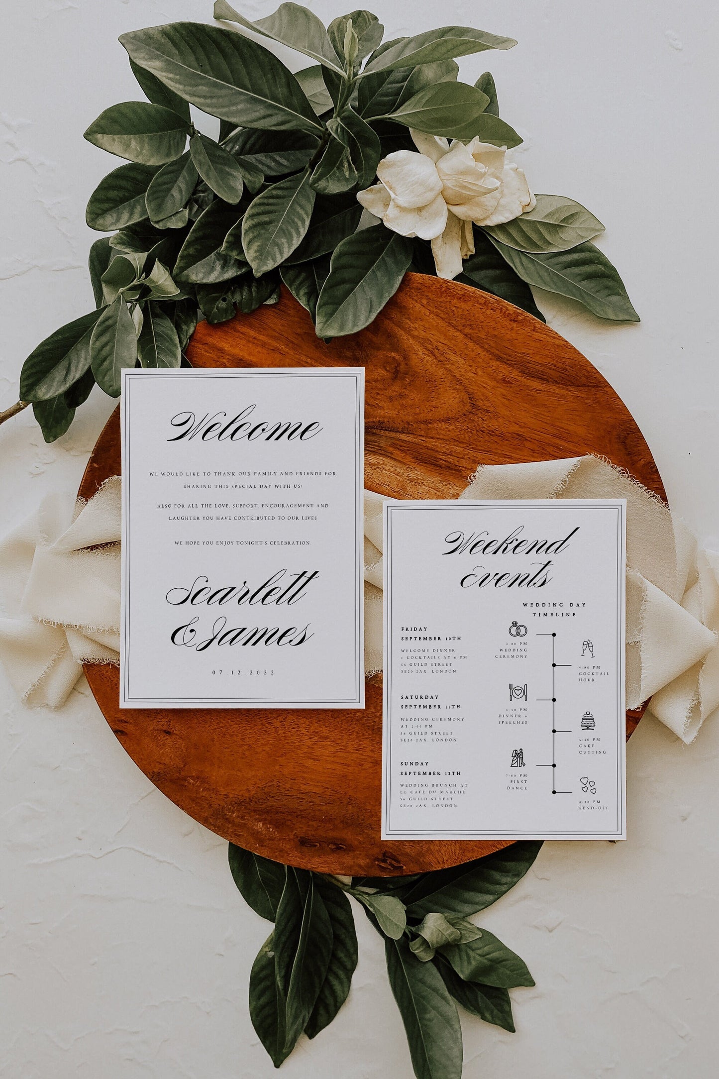 Scarlett Classic Welcome Letter & Timeline Template