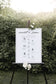 Scarlett Wedding Order of Events Timeline Sign Template