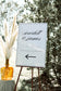 Scarlett Wedding Direction Sign Template