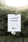 Scarlett Wedding Direction Sign Template