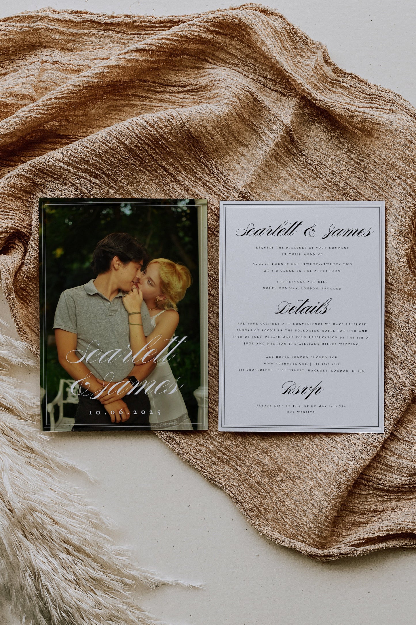 Scarlett Elegant Wedding Invitation Template