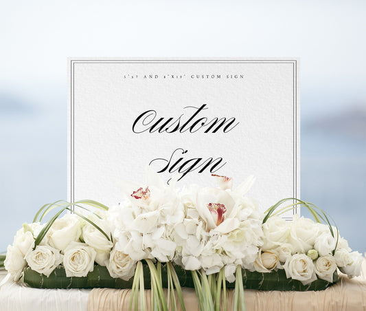 Scarlett Elegant Wedding Sign Template