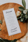 Scarlett Wedding Menu Template