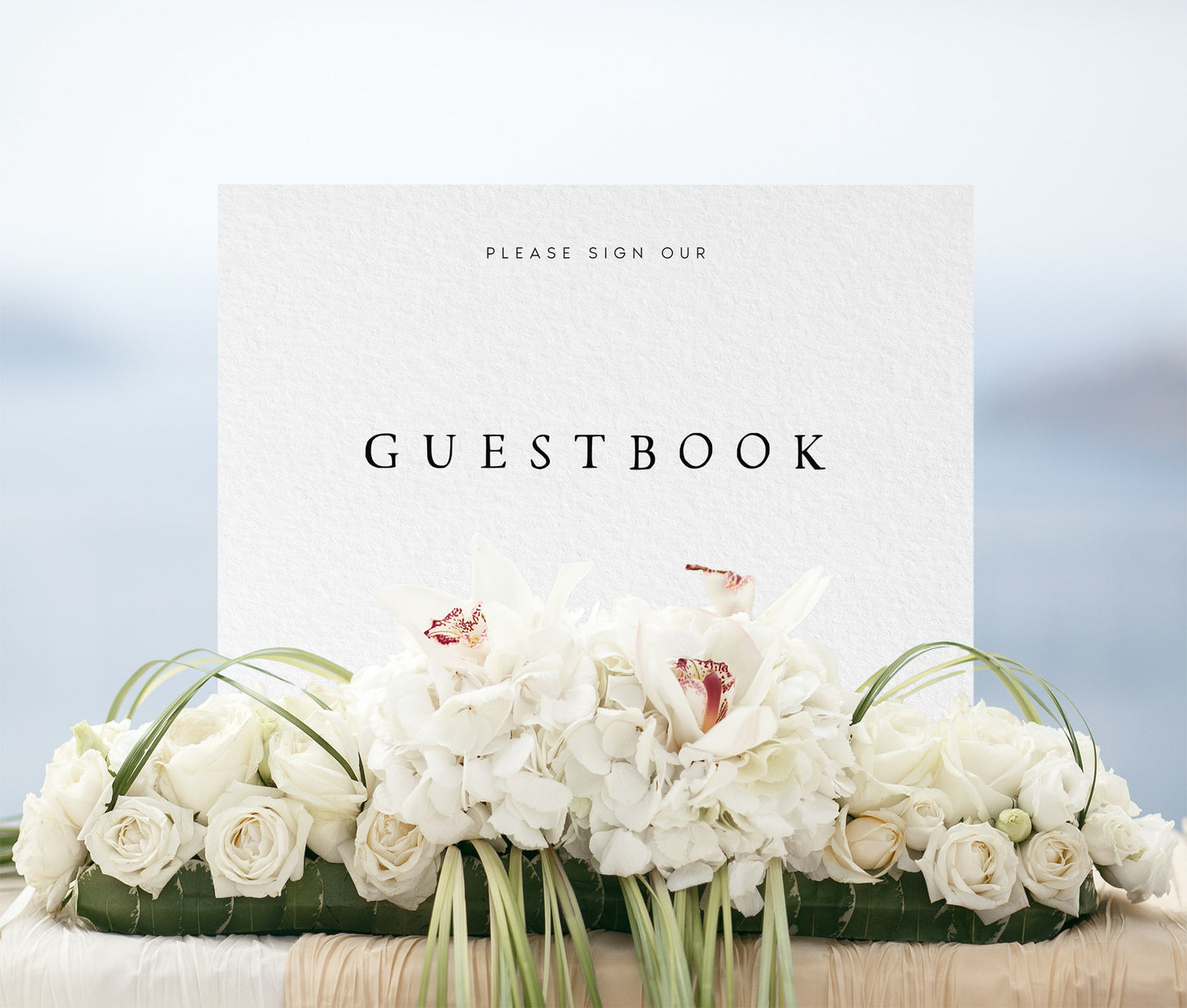 Elizabeth Elegant Guest Book Sign Template