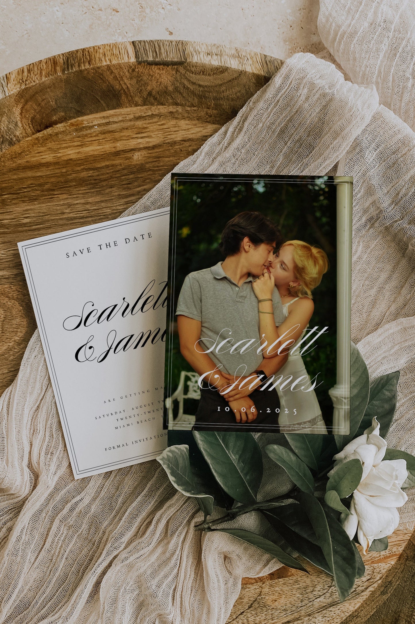 Scarlett Photo Save the Date Template