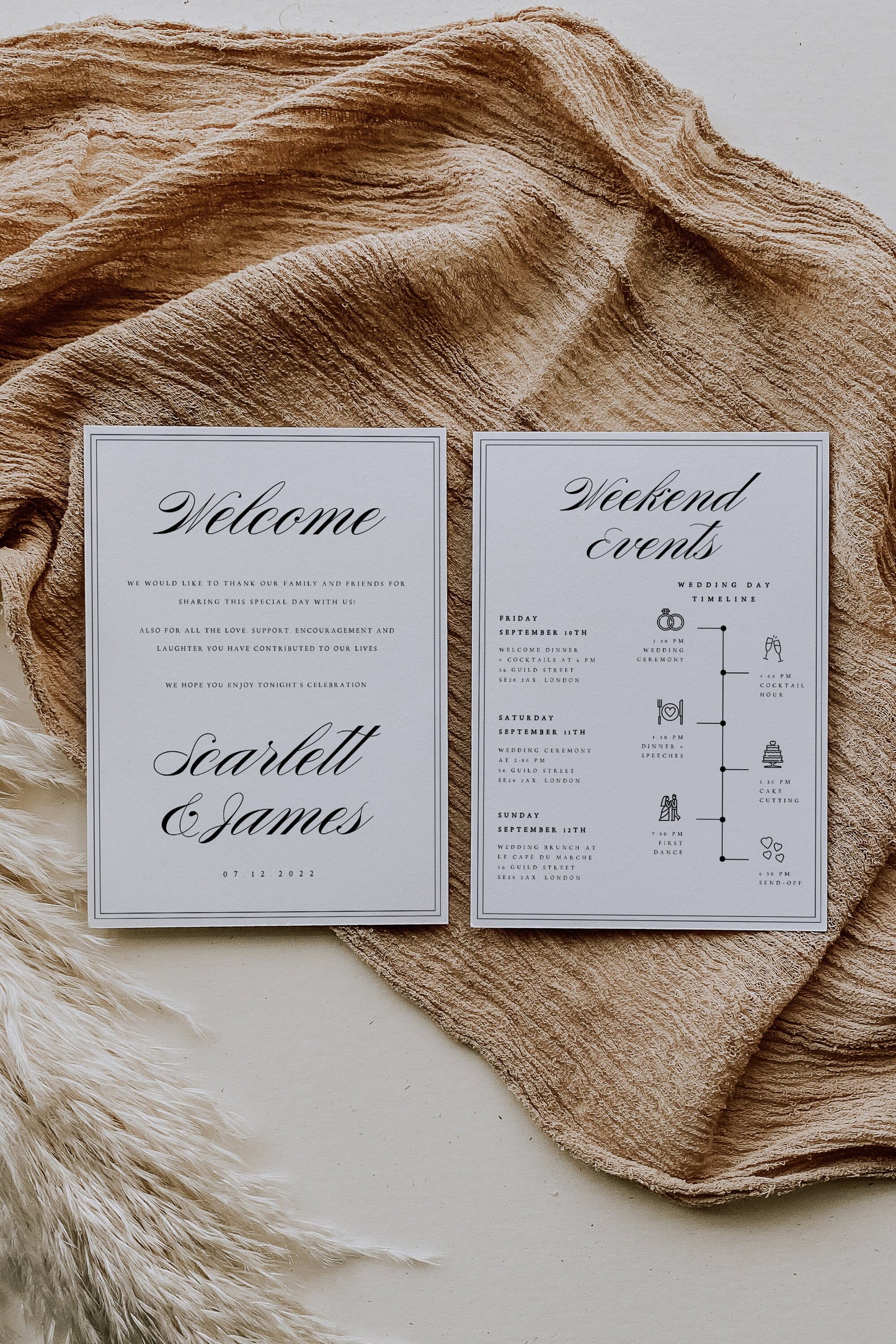 Scarlett Classic Welcome Letter & Timeline Template