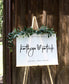 Kathryn Minimalist Wedding Welcome Sign