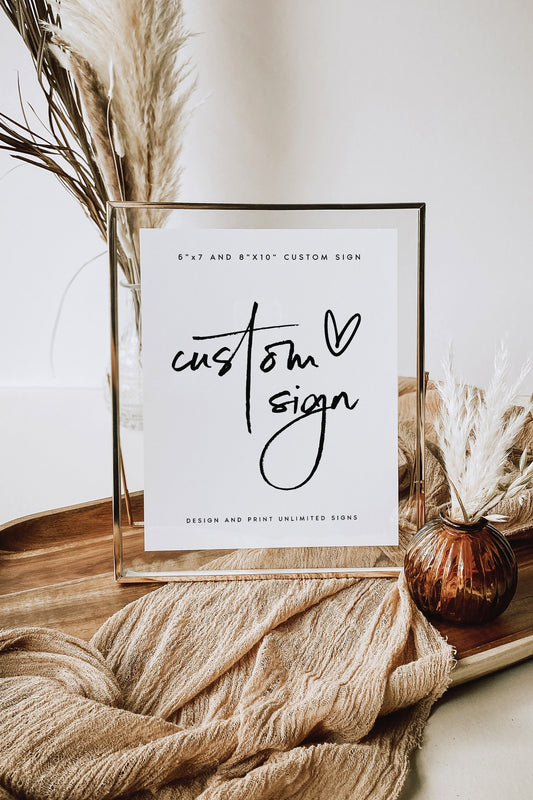 Kathryn Modern Wedding Sign Template