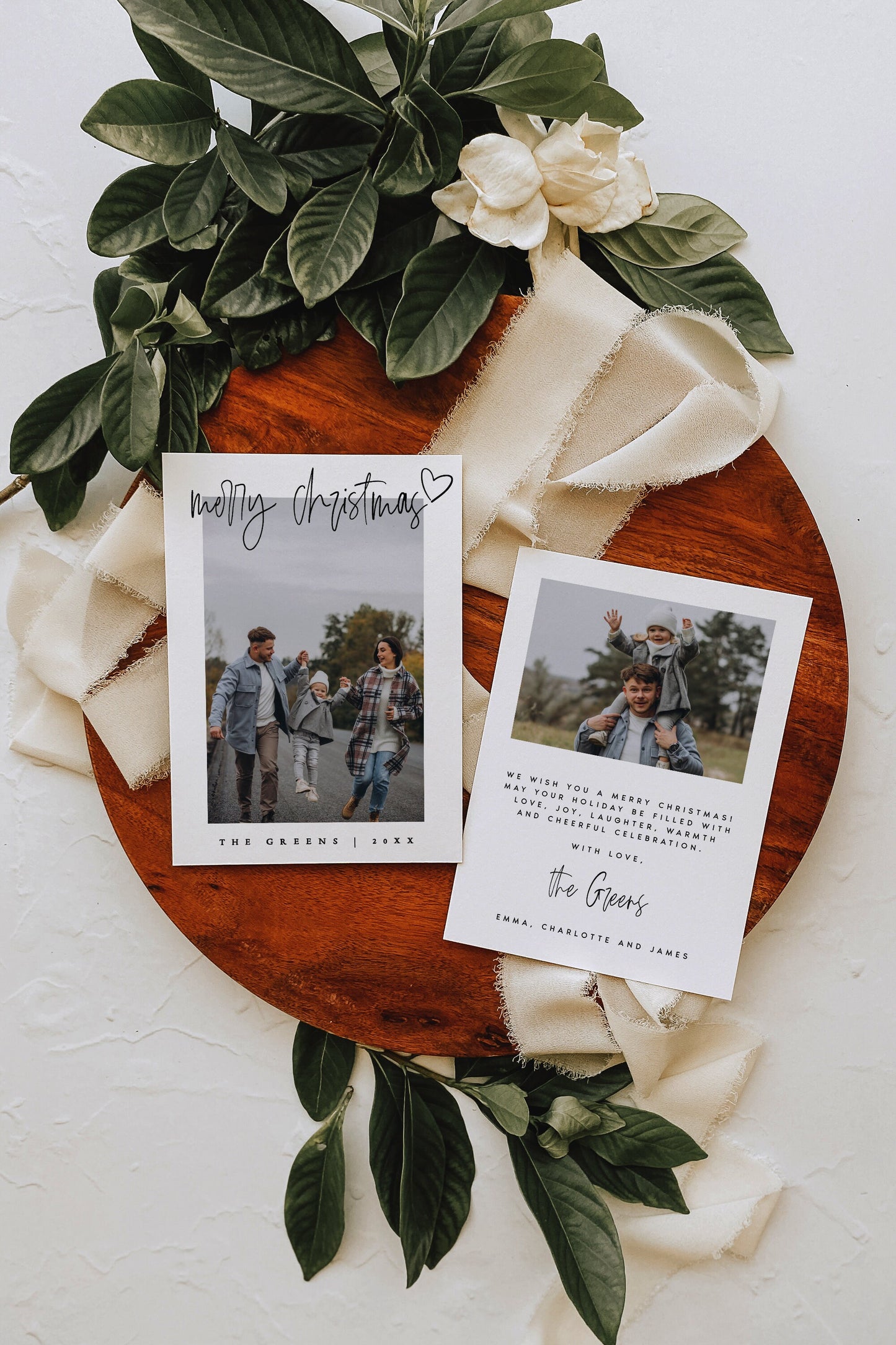 Photo Christmas Card Template