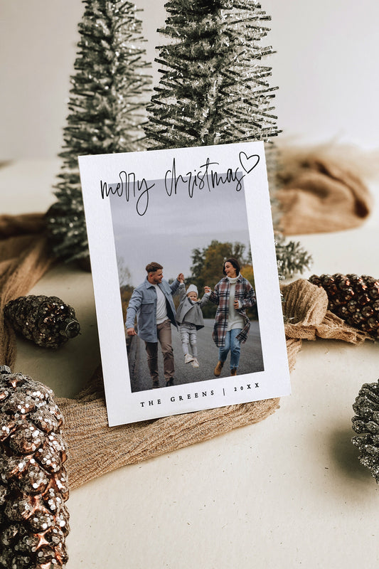 Photo Christmas Card Template