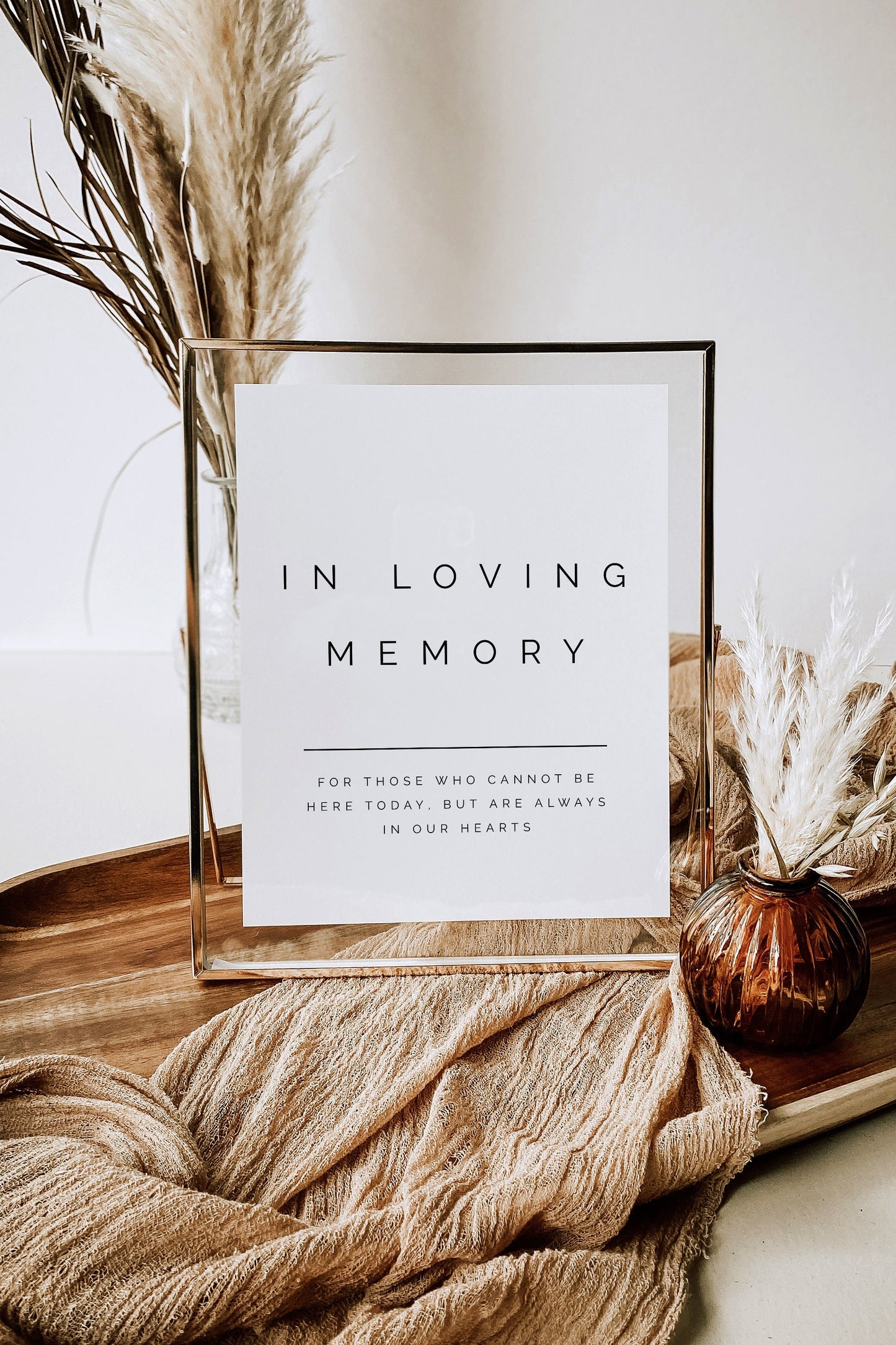 Hannah In Loving Memory Sign Template