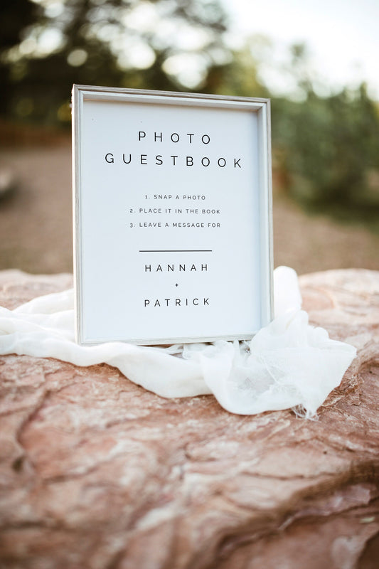 Hannah Photo GUESTBOOK SIGN Template