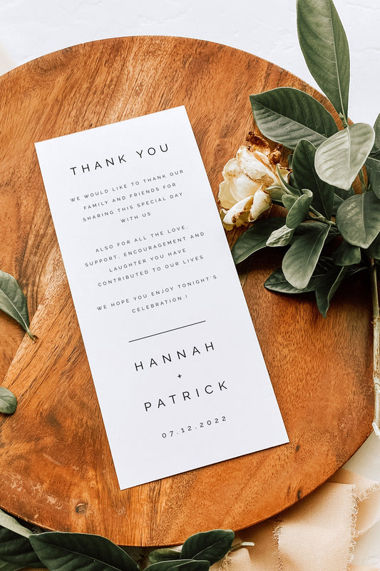 Hannah Modern Thank You Letter