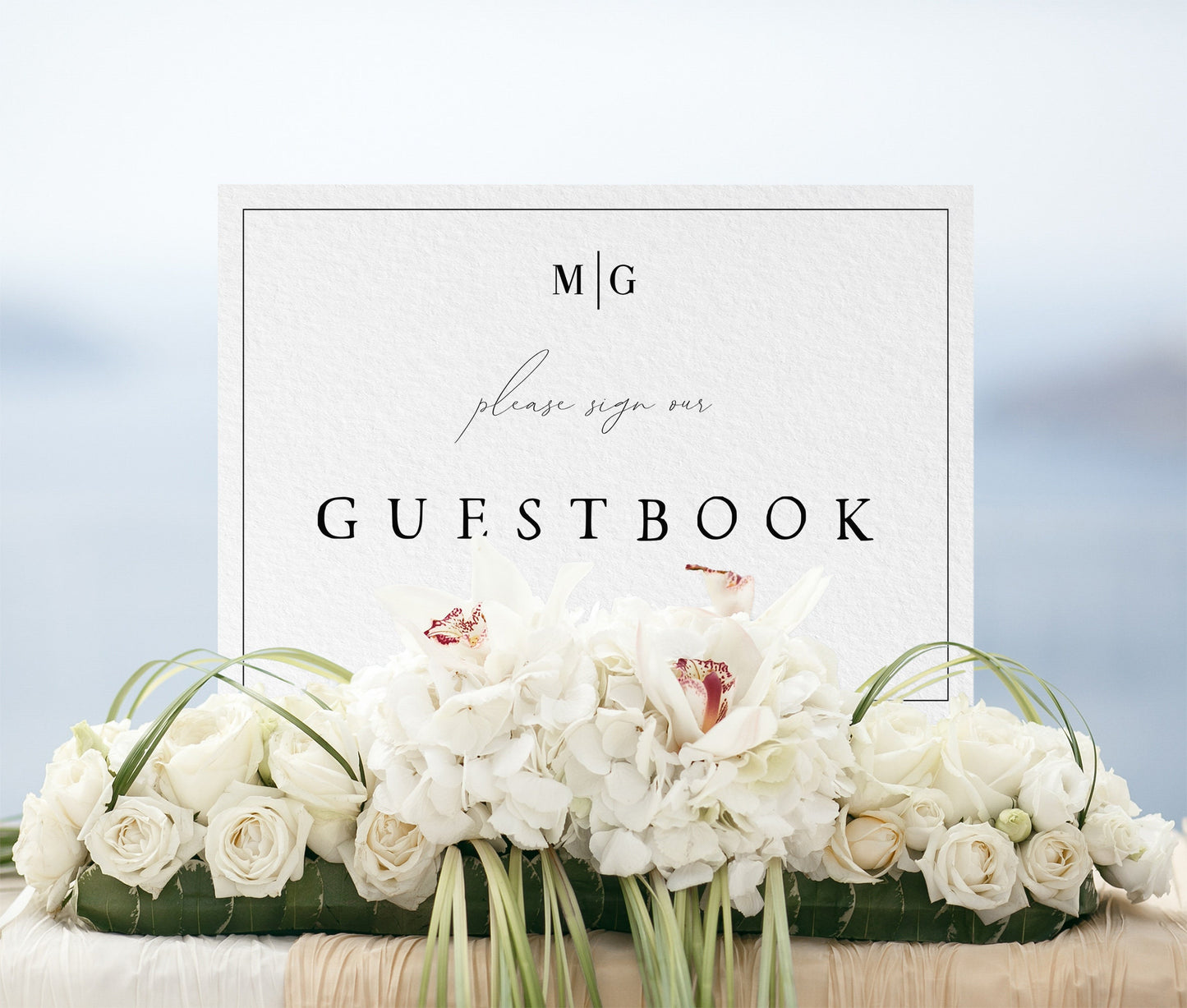 Madelyn Minimalist Guestbook Wedding Sign