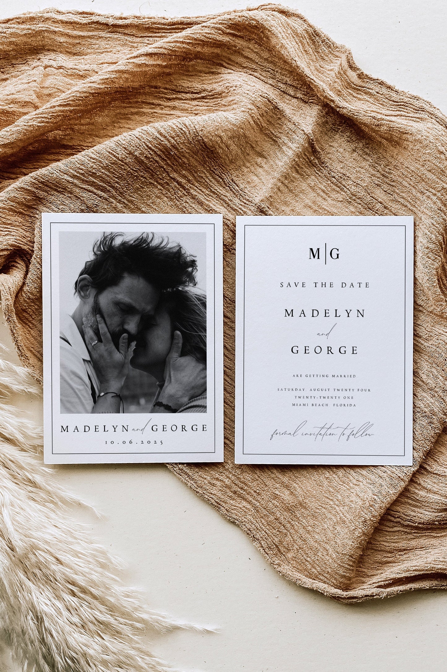 Madelyn Photo Save the Date Invitation Template