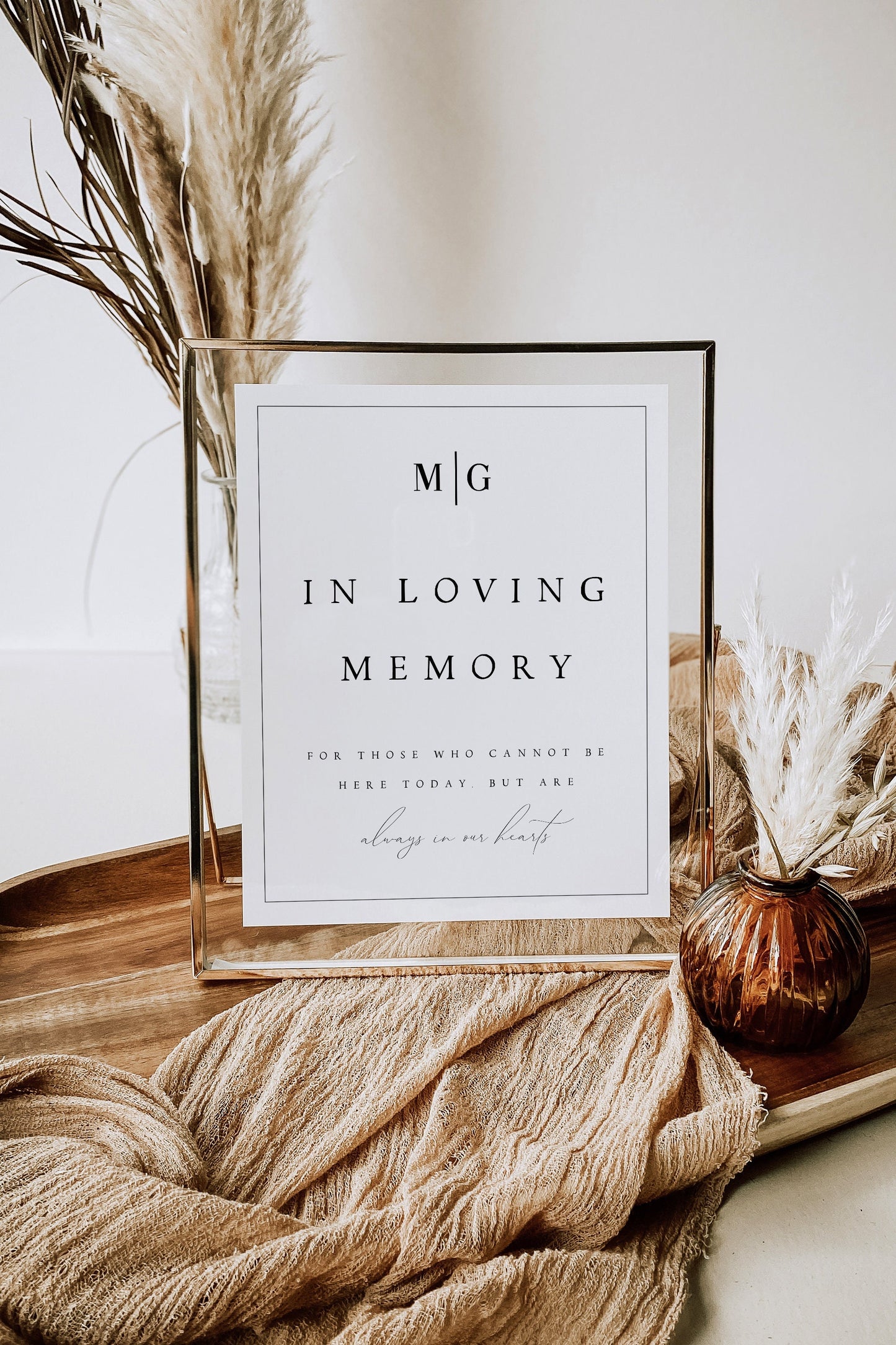 Madelyn In Loving Memory Sign Template