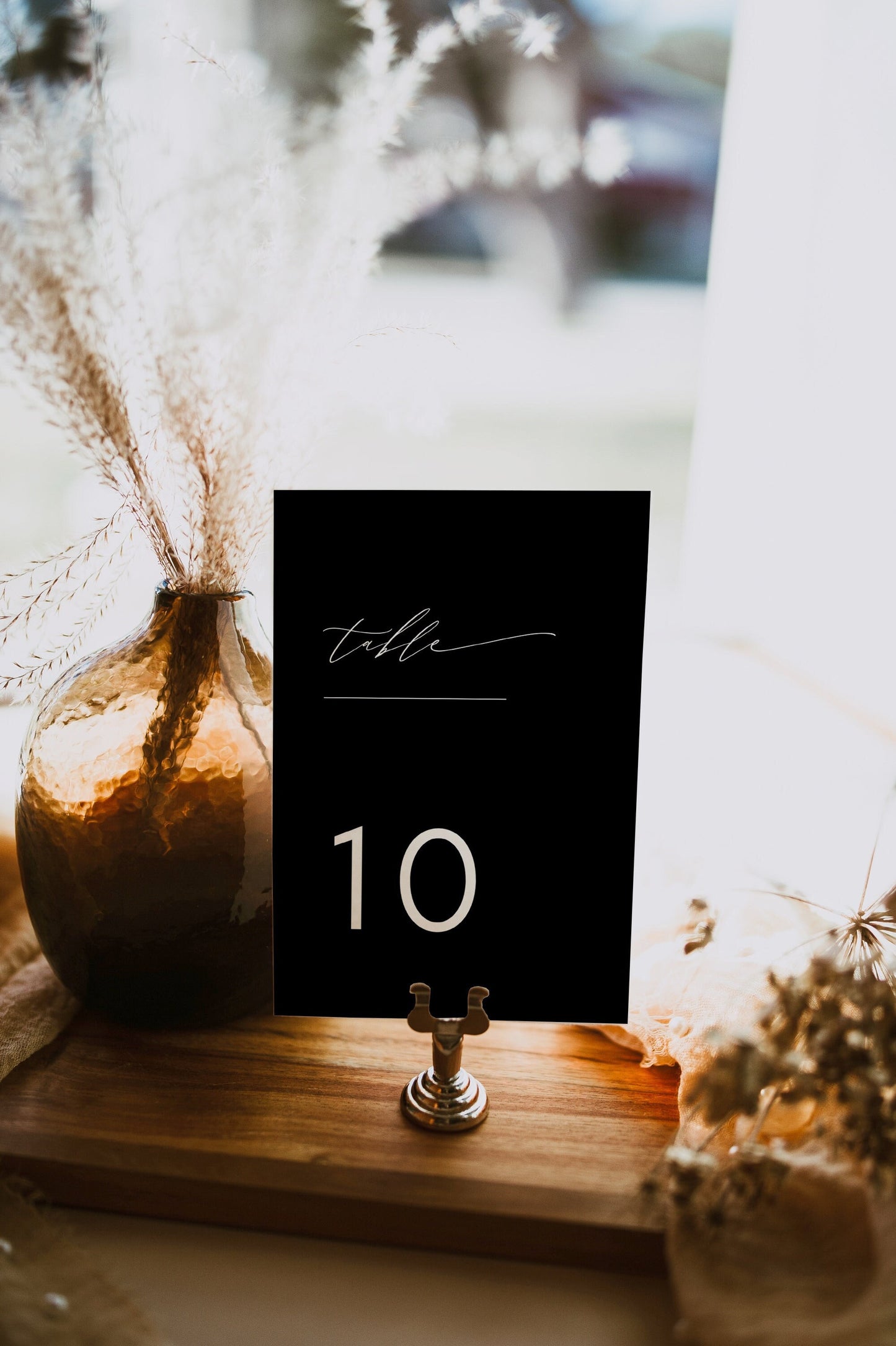 Nina Wedding Table Number Template