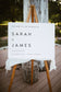 Sarah Minimalist Wedding Welcome Sign