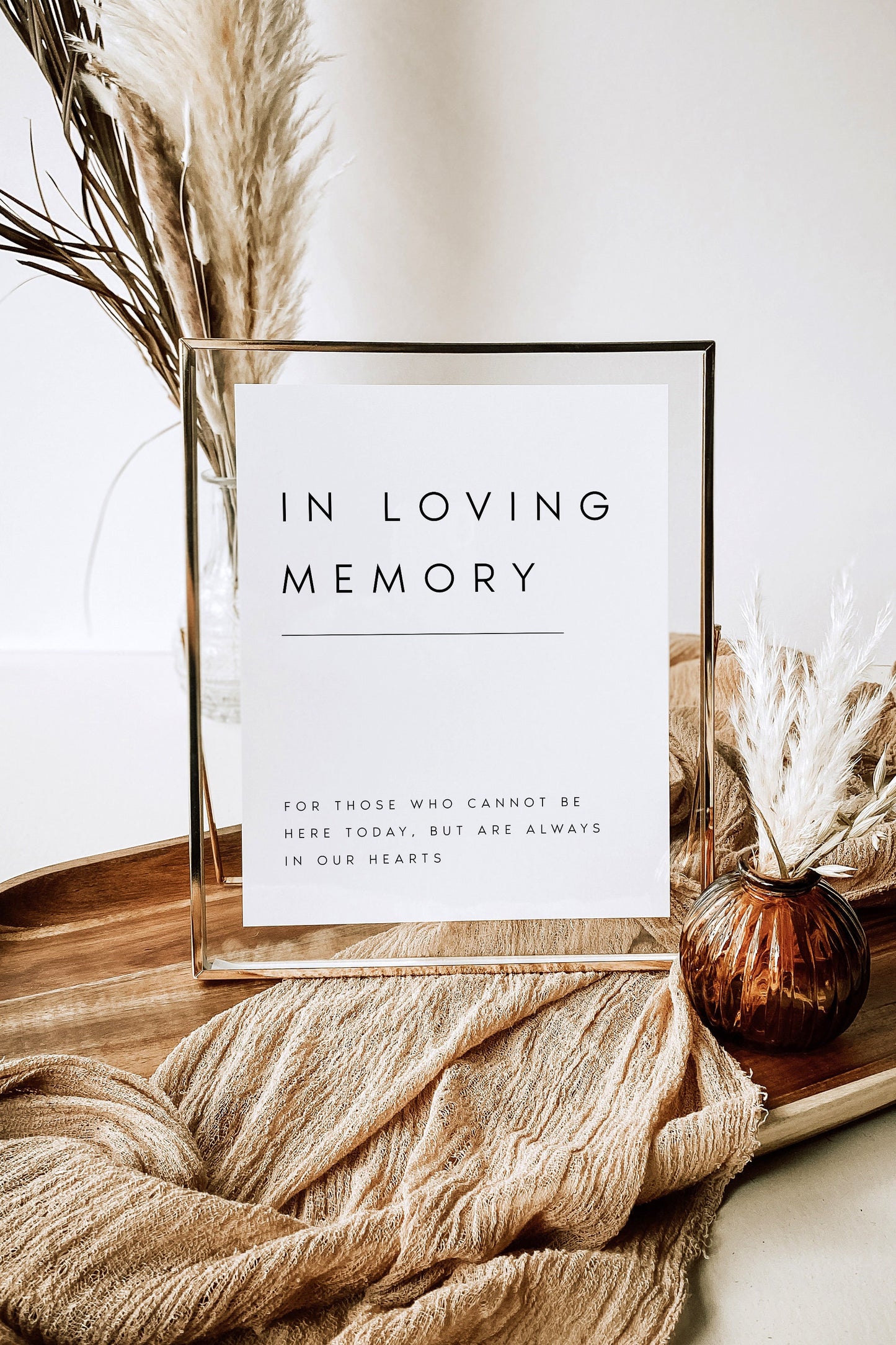 Sarah In Loving Memory Sign Template