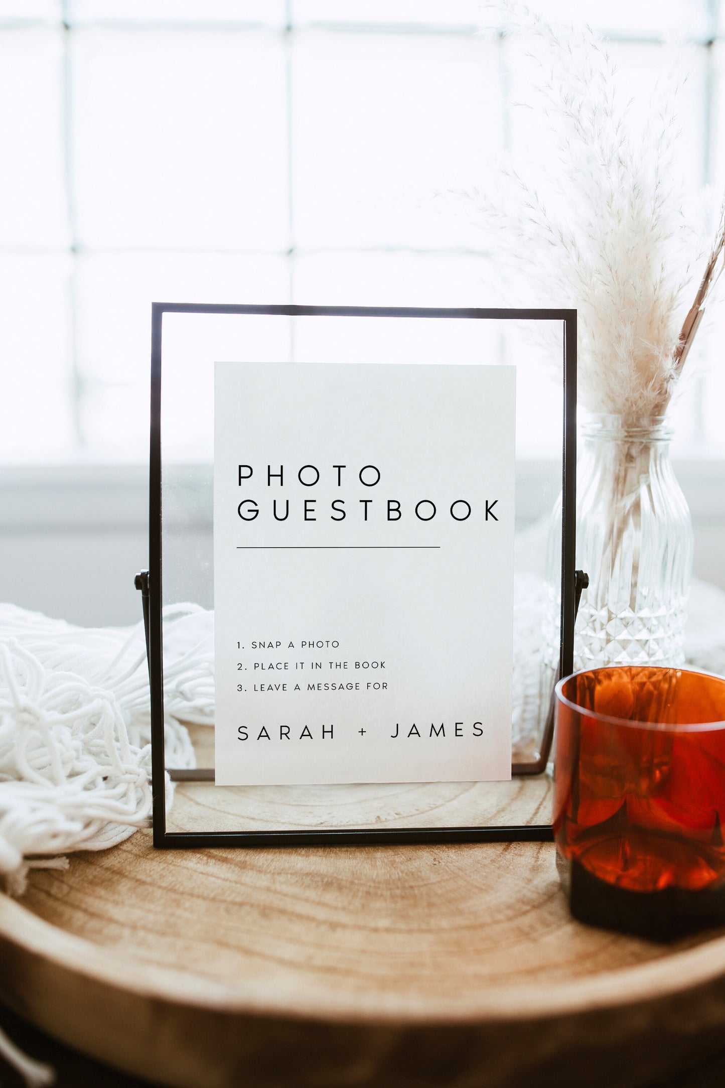 Sarah Photo Guestbook Sign Template