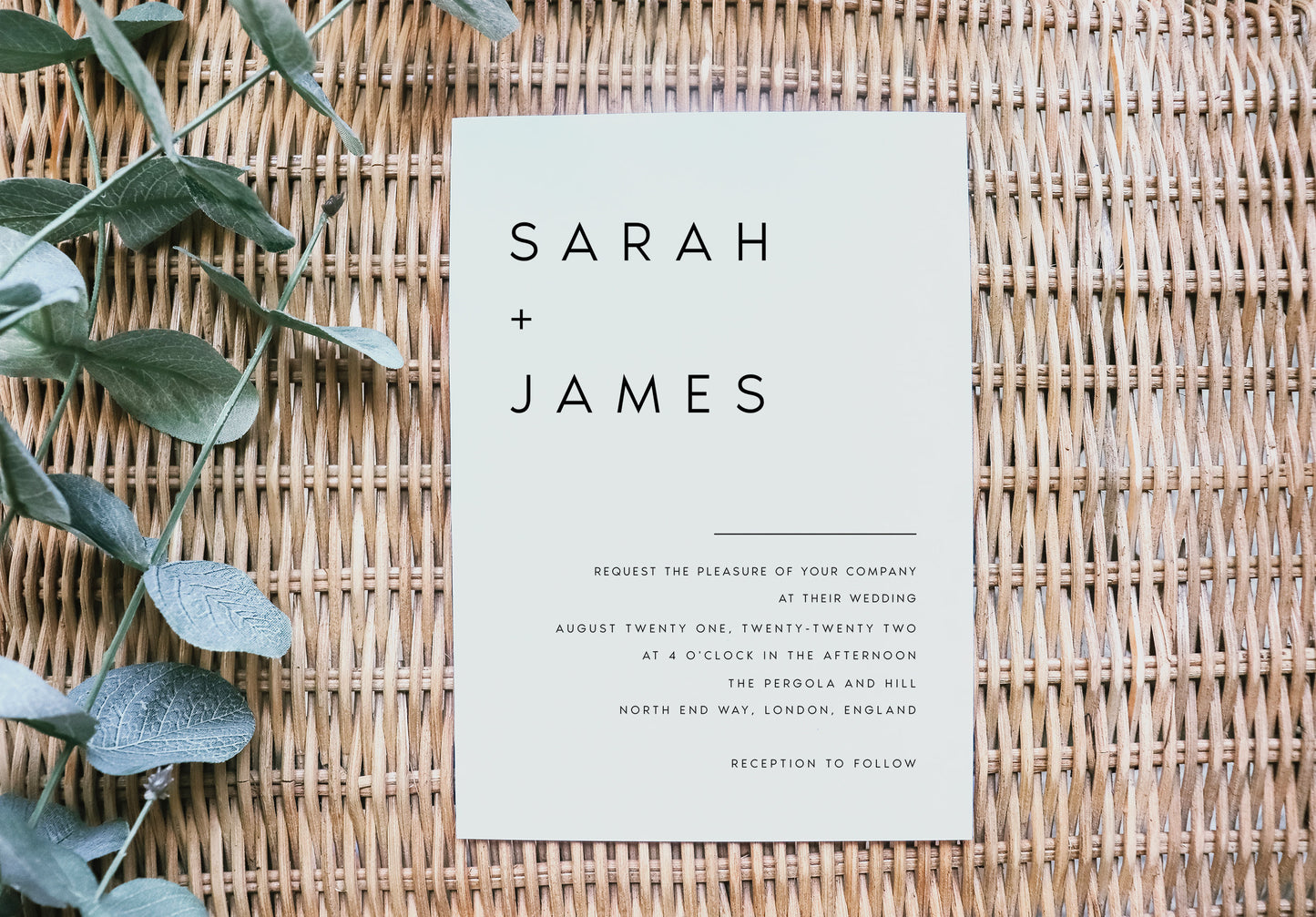 Sarah Modern Wedding Invitation Template