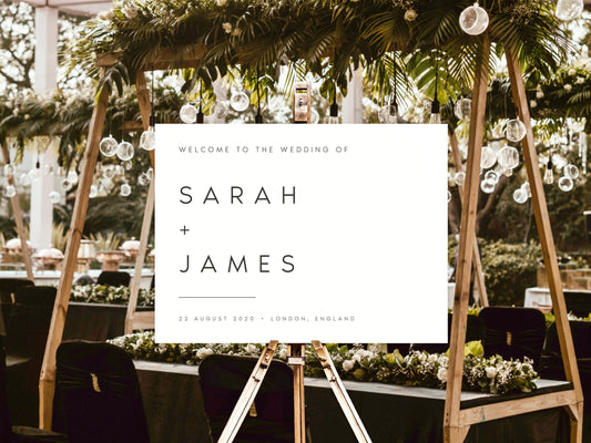 Sarah Boho Wedding Welcome Sign