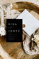 Nina Black Wedding Invitation Template