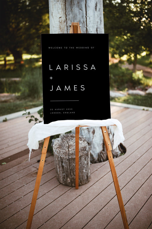 Larissa Modern Welcome Sign Template