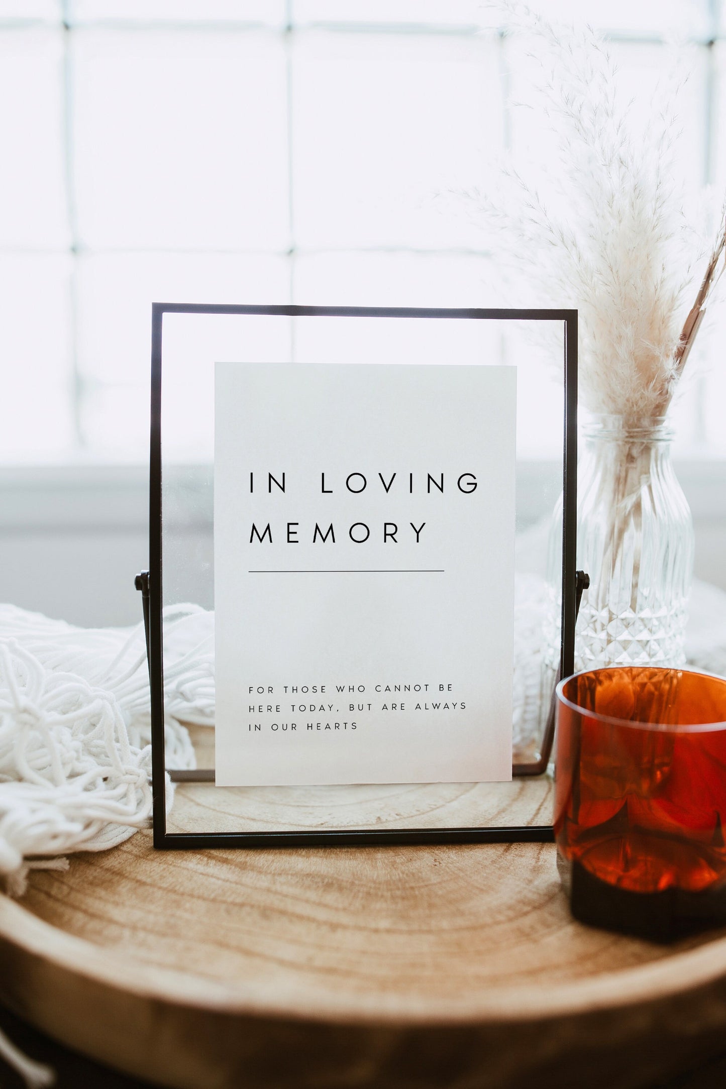 Sarah In Loving Memory Sign Template