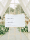 Sarah Minimalist Wedding Welcome Sign