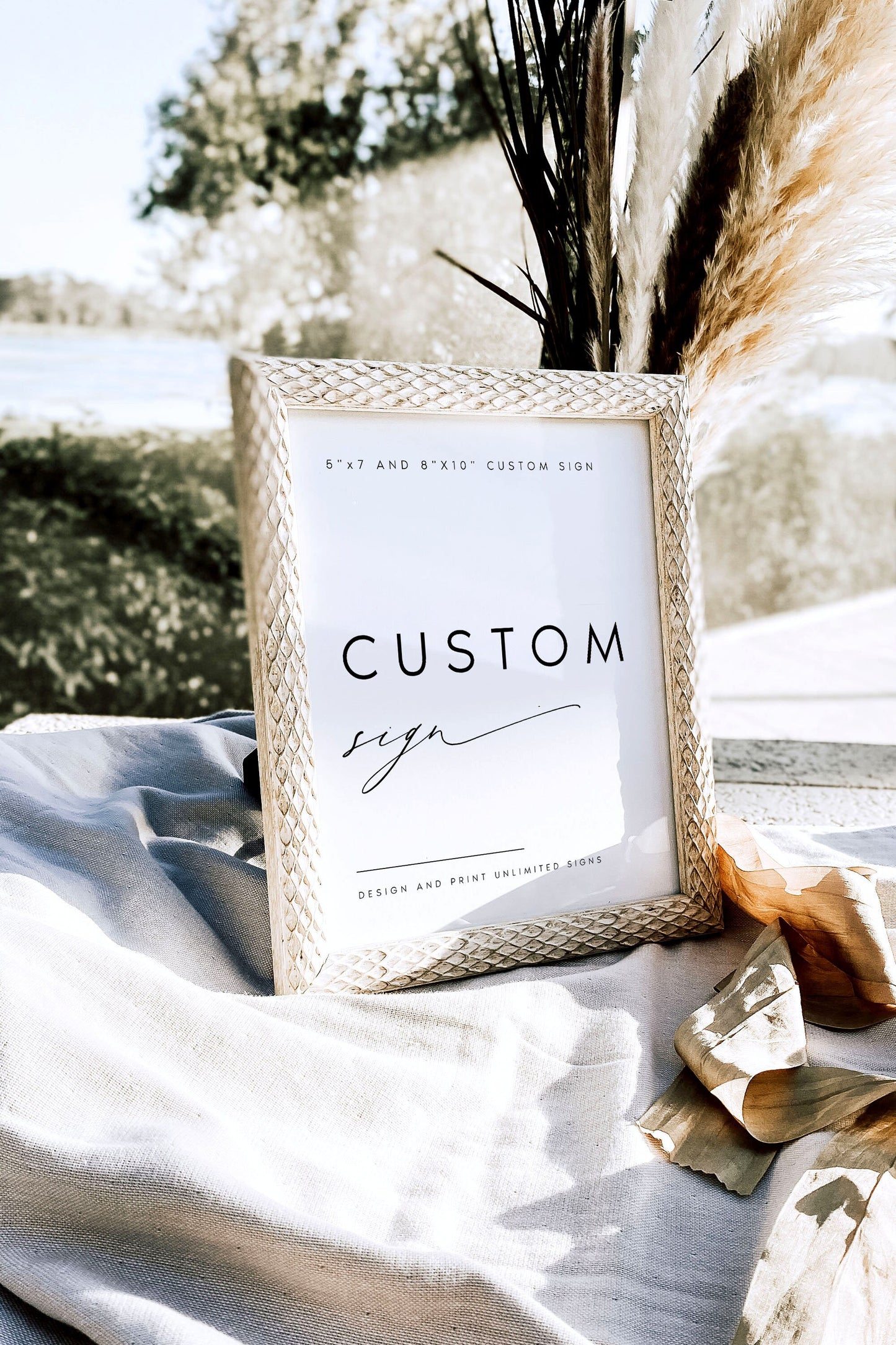 Kate Modern Wedding Sign Template