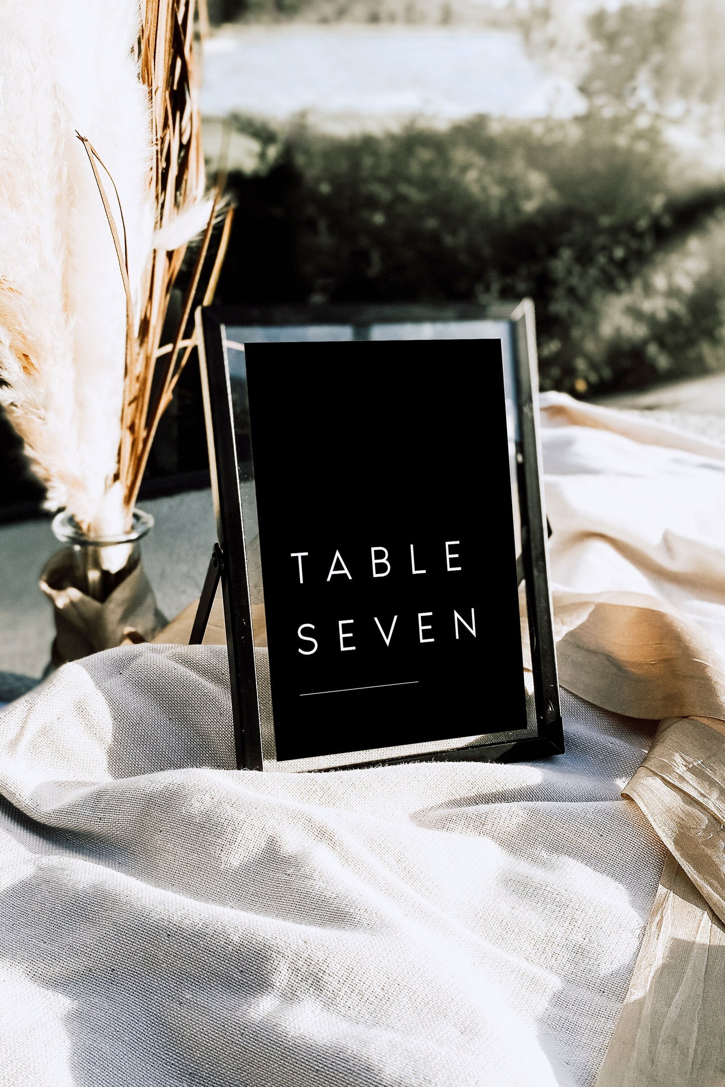 Larissa Minimalist Wedding Table Numbers