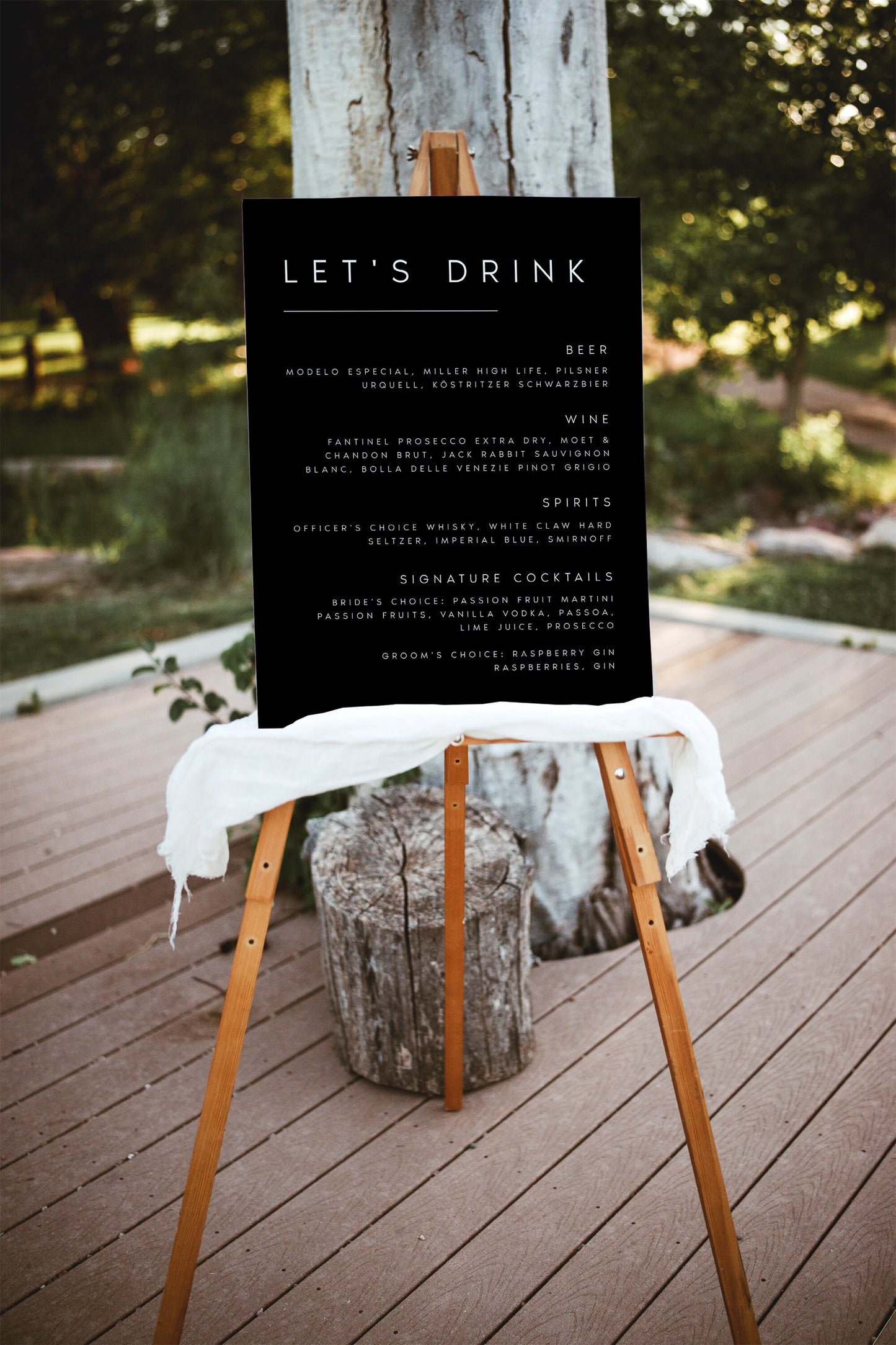 Larissa Modern Elegant Bar Sign Template