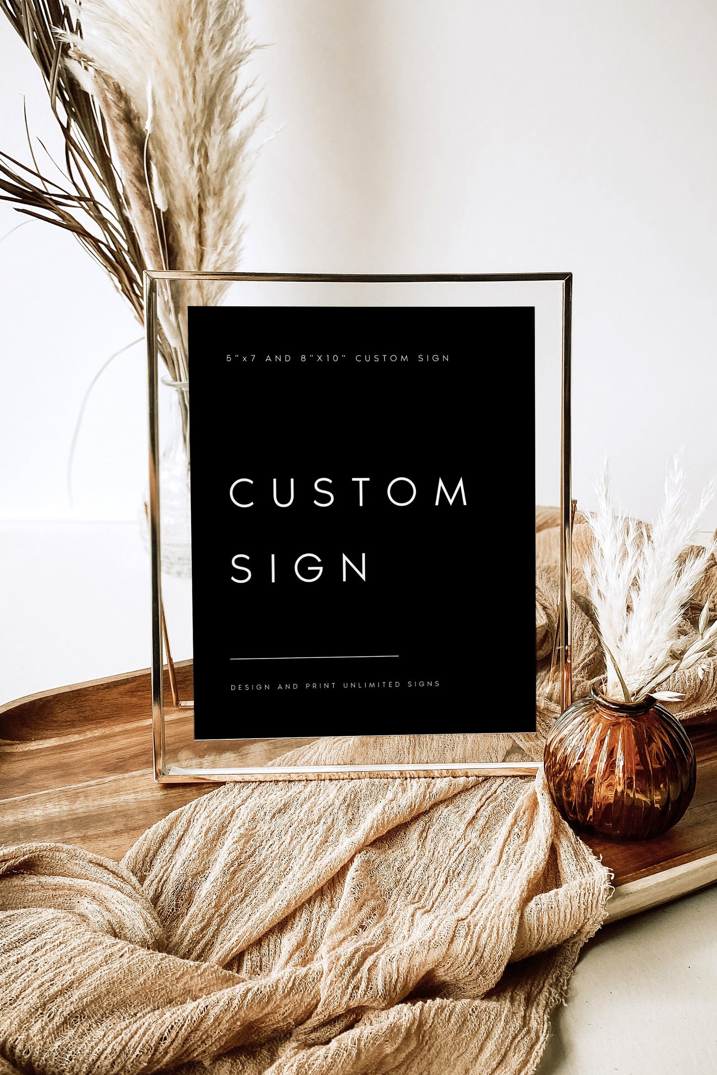 Larissa Minimalist Custom Sign Template