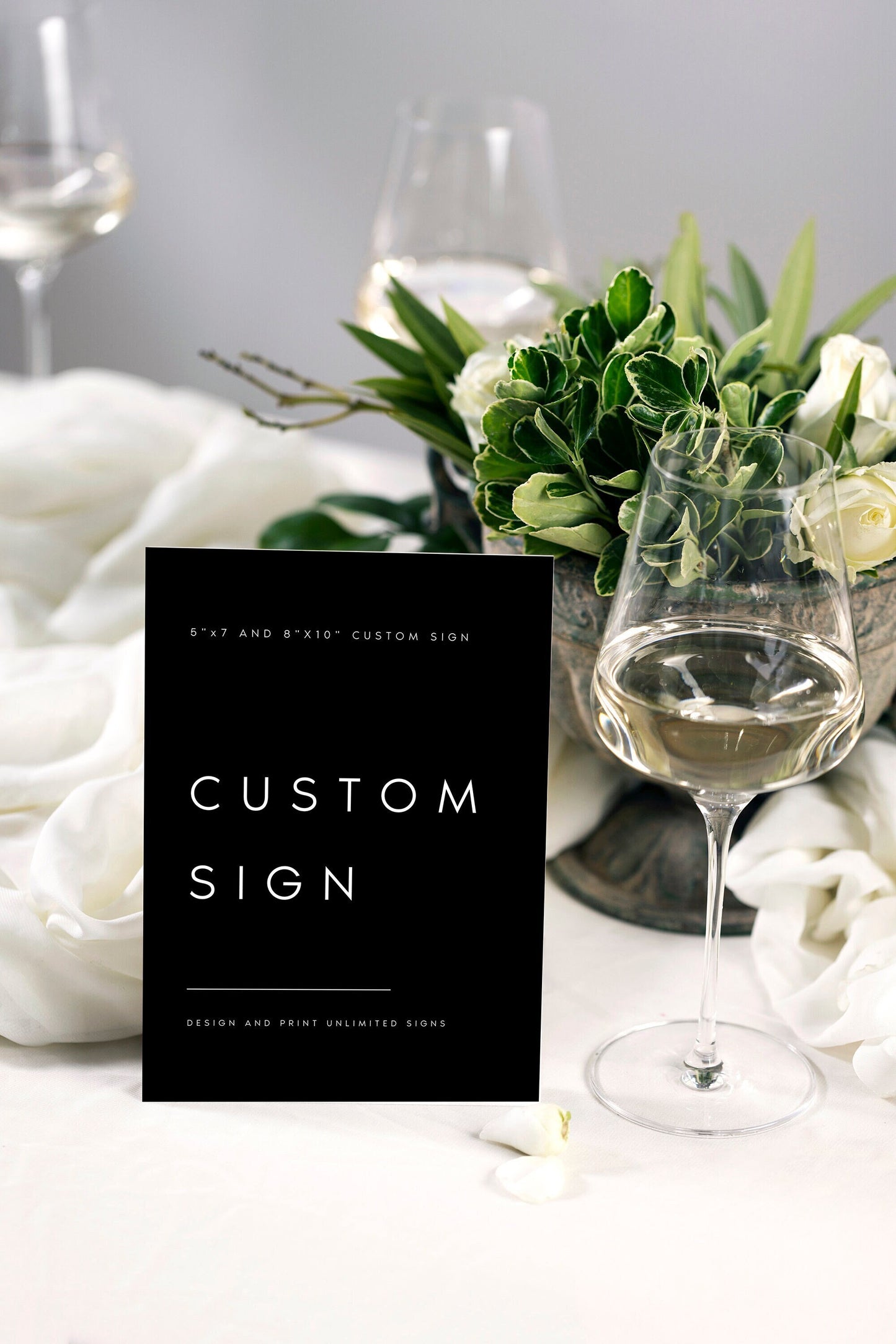 Larissa Modern Wedding Custom Sign Template