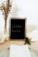 Larissa Black Cards and Gifts Sign