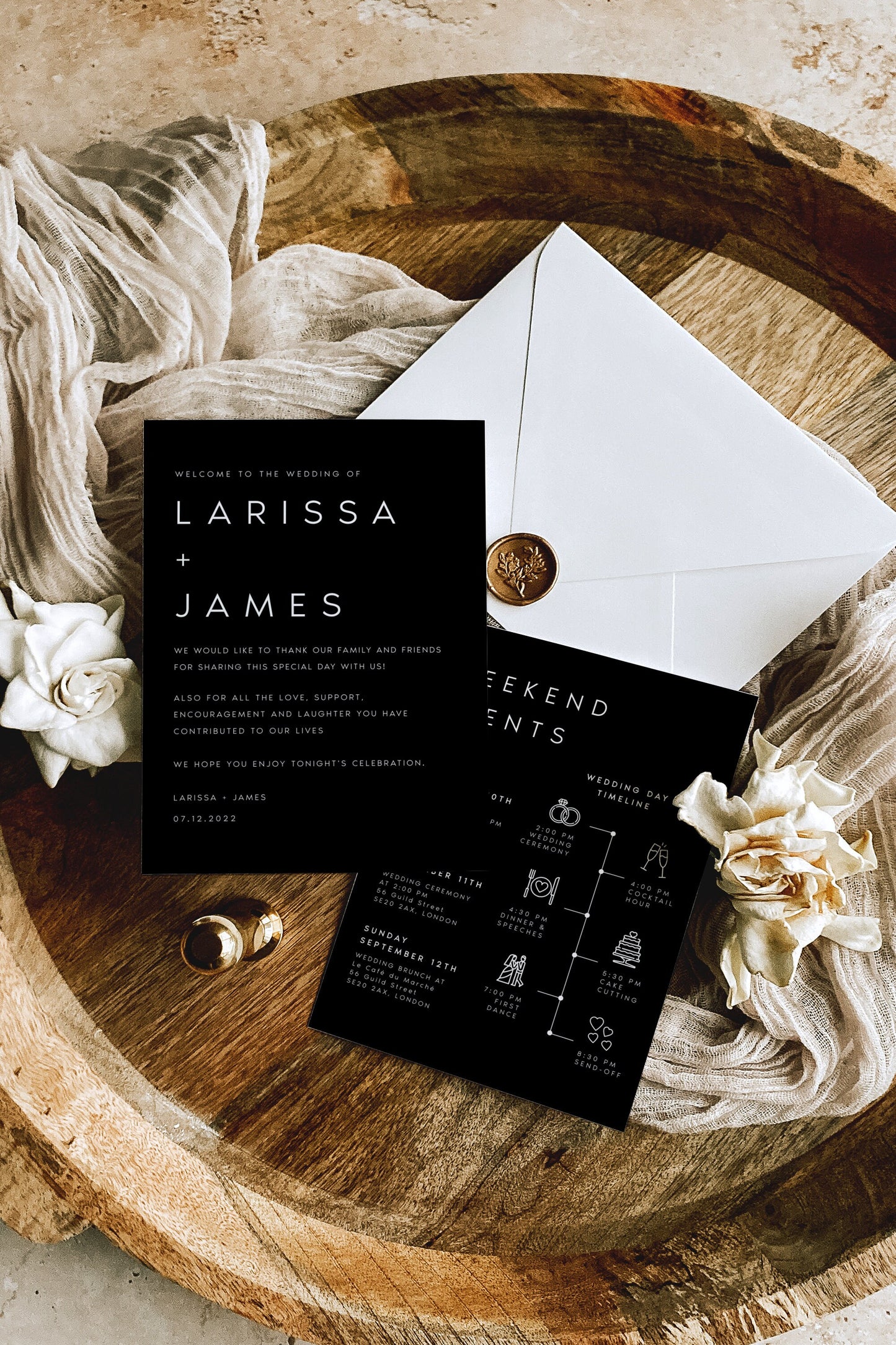 Larissa Modern Welcome Letter & Timeline Template