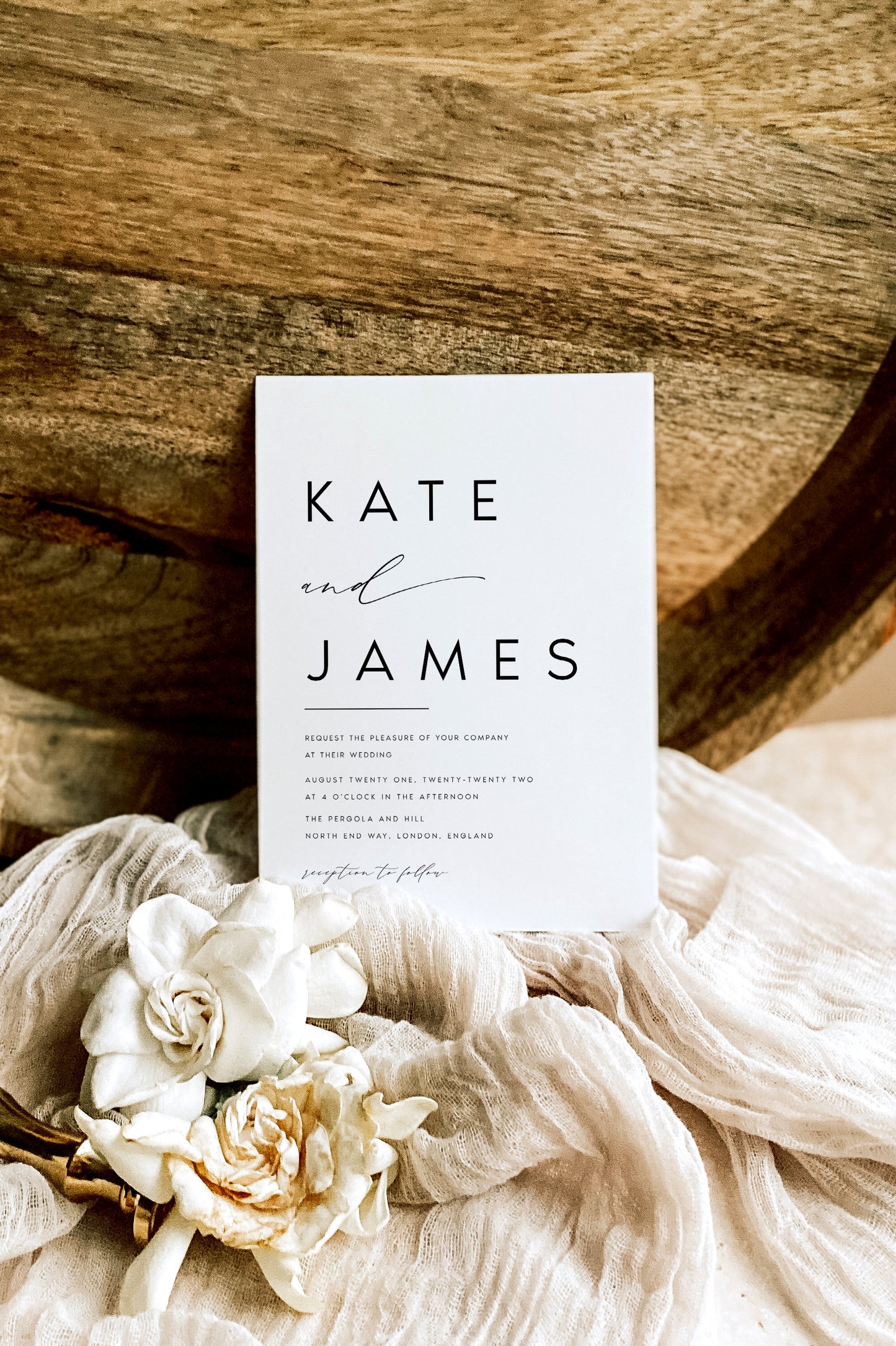 Kate Modern Wedding Invitation Template