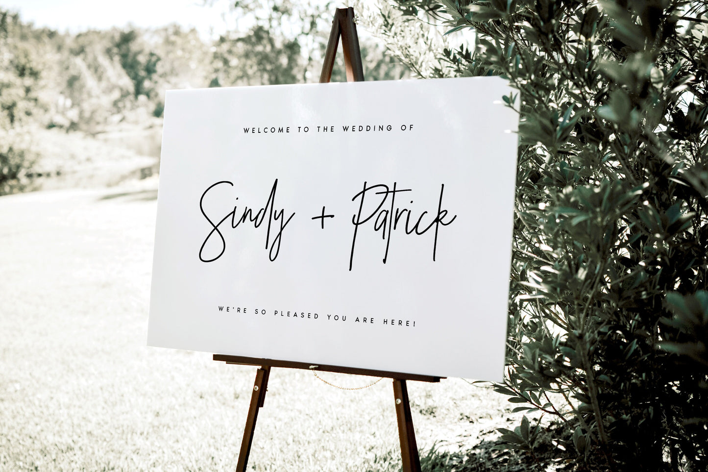 Sindy Wedding Welcome Sign Template