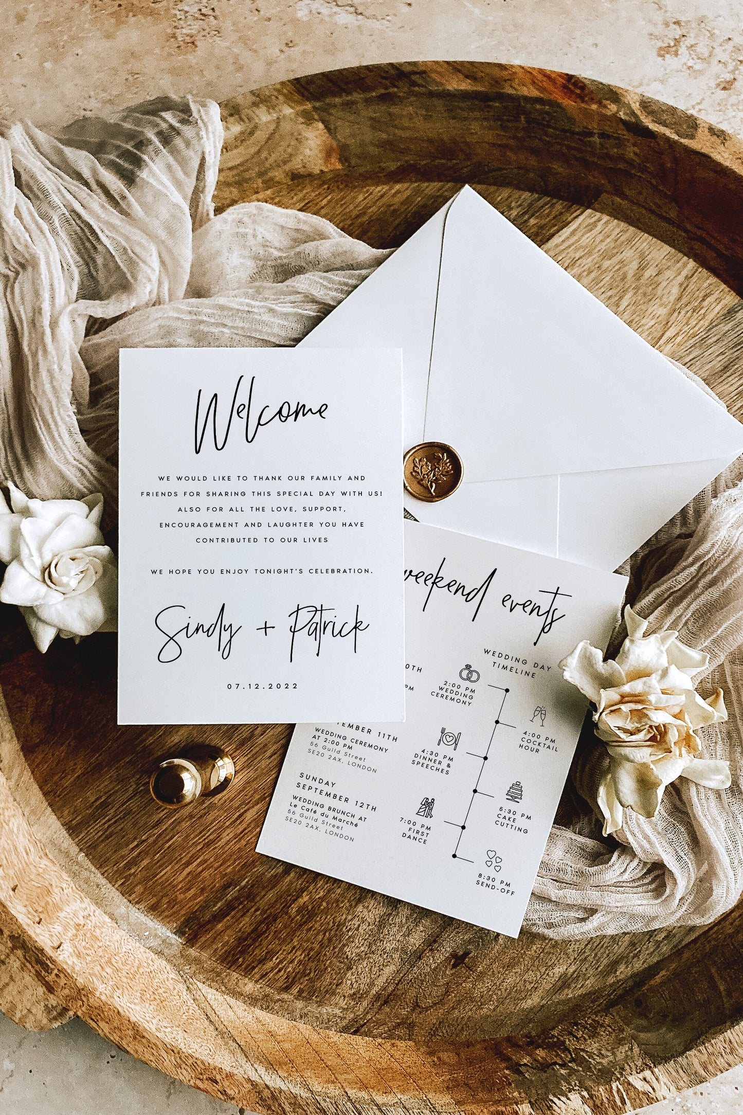 Sindy Modern Welcome Letter & Timeline Template