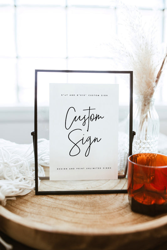 Sindy Modern Wedding Sign Template