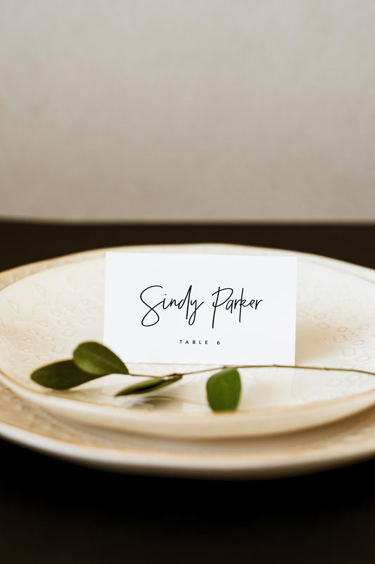 Sindy Modern Wedding Escort Card Template