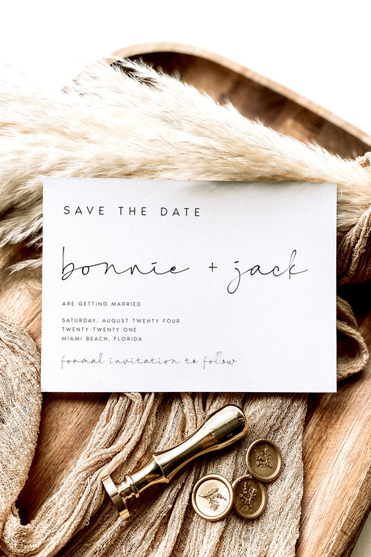 Bonnie Save The Date Template