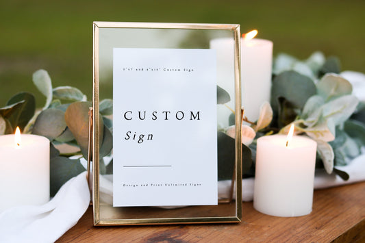 Cate Modern Wedding Sign Template