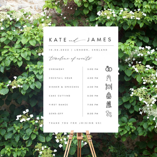 Kate Elegant Order of Events Template