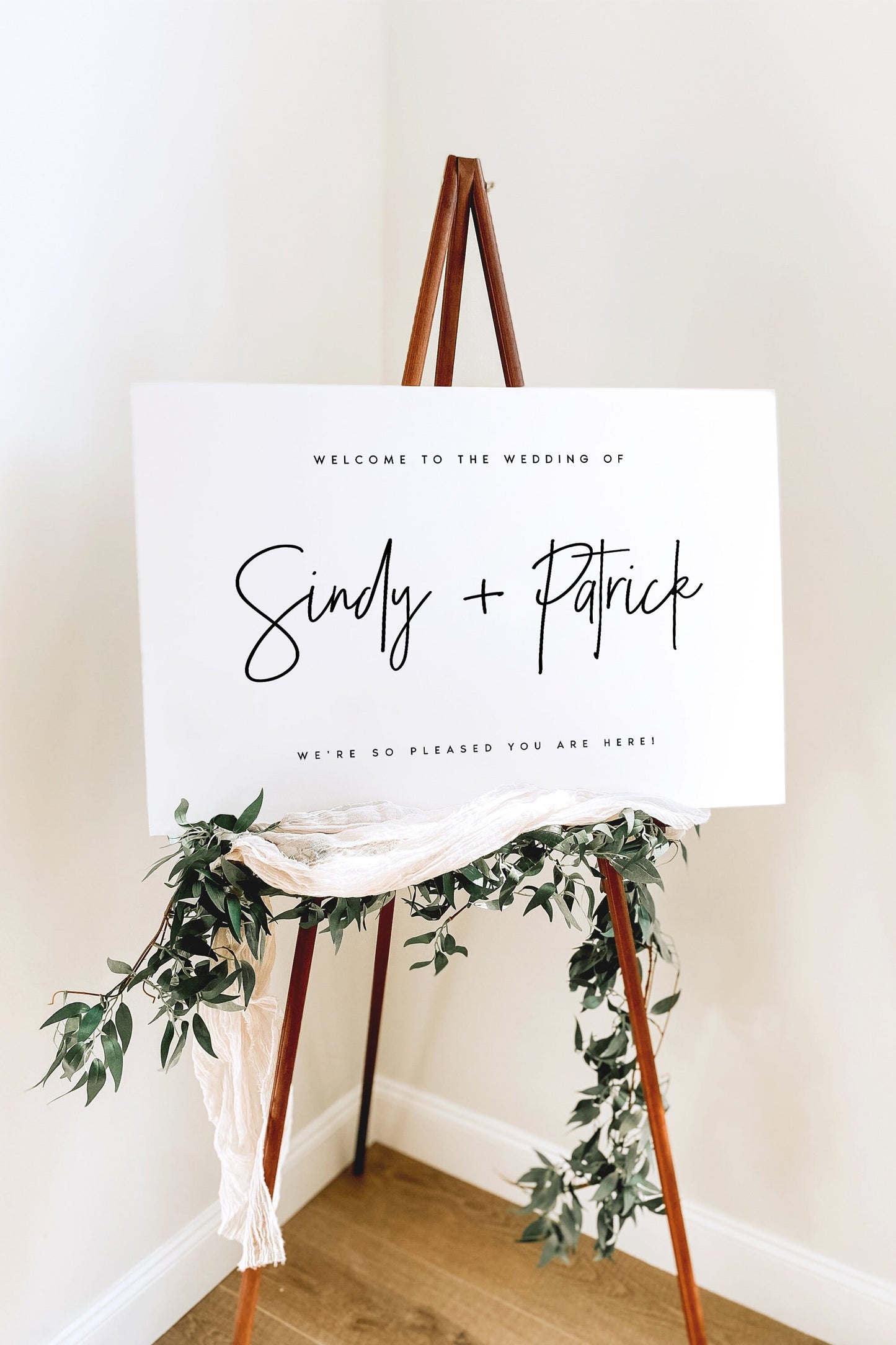 Sindy Wedding Welcome Sign Template