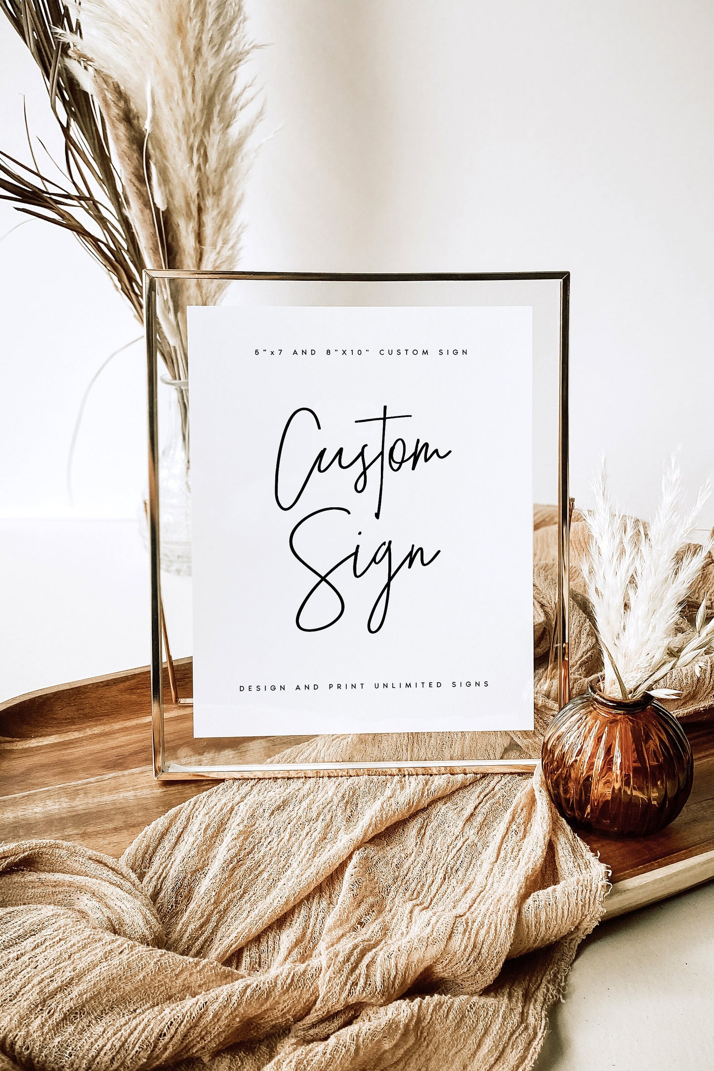 Sindy Modern Wedding Sign Template