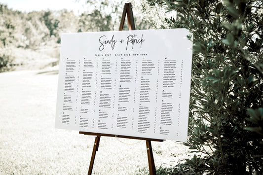 Sindy Seating Chart Template